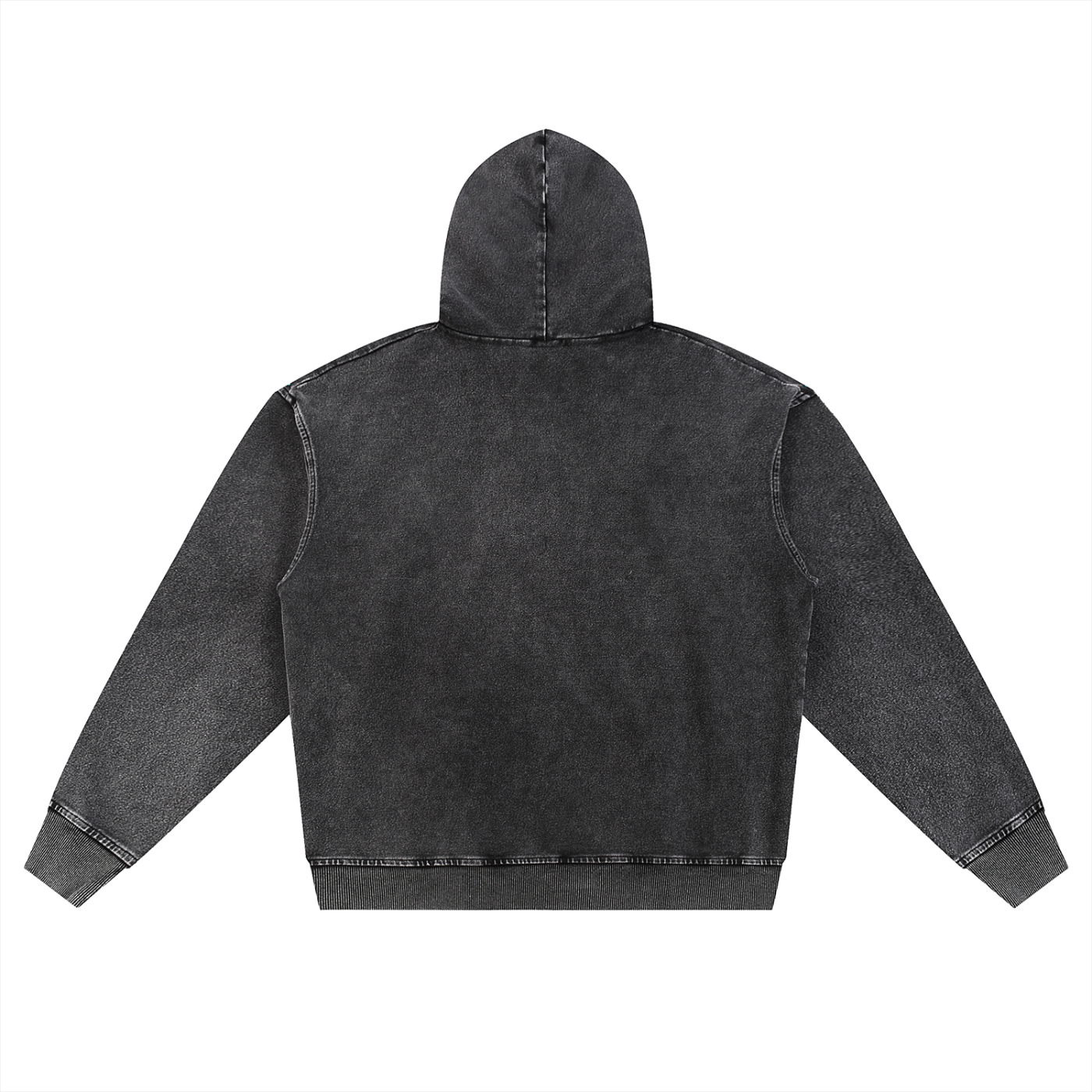 Snow Wash Oversized Zip