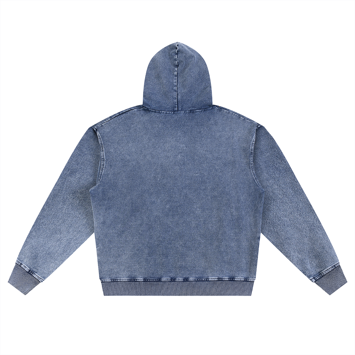 Snow Wash Oversized Zip