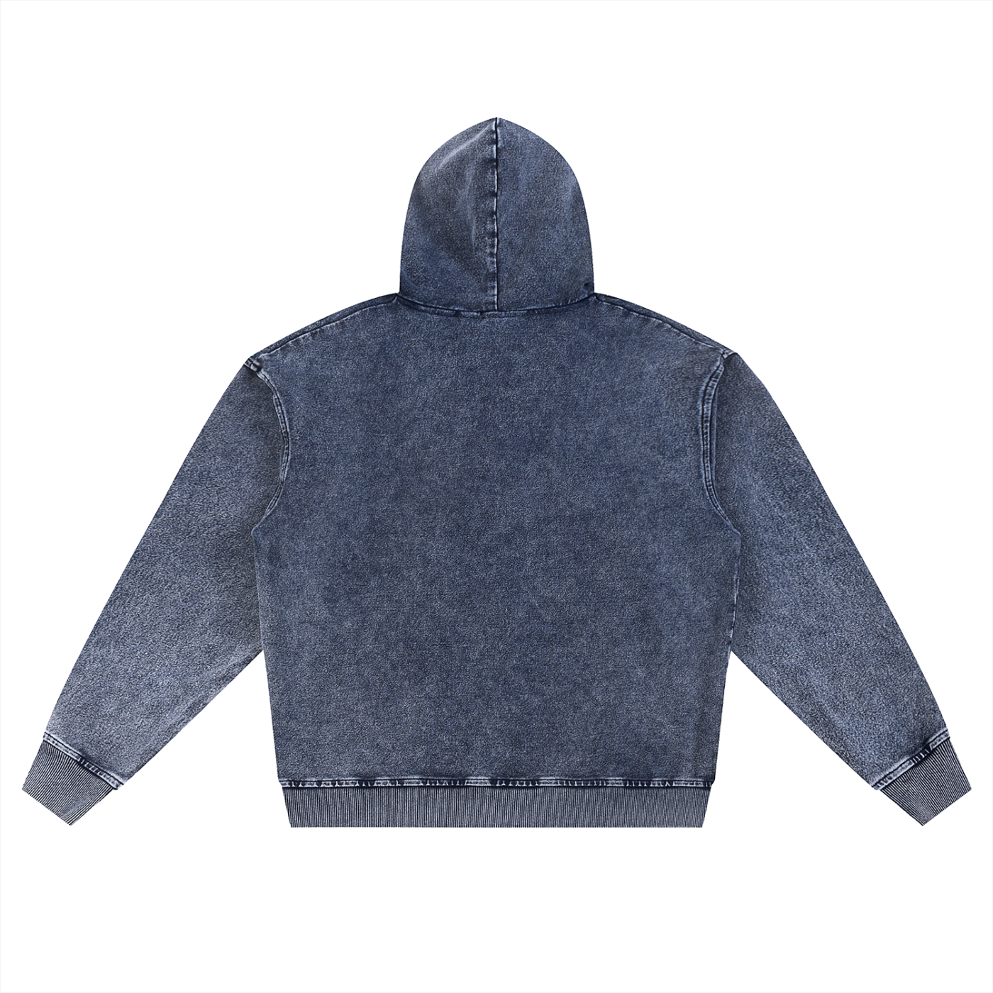 Snow Wash Oversized Zip