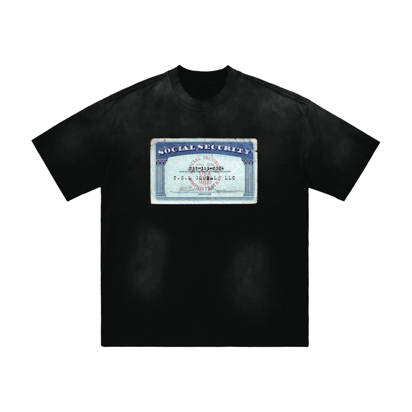 SSN Hand-Frayed Sunfade Tee